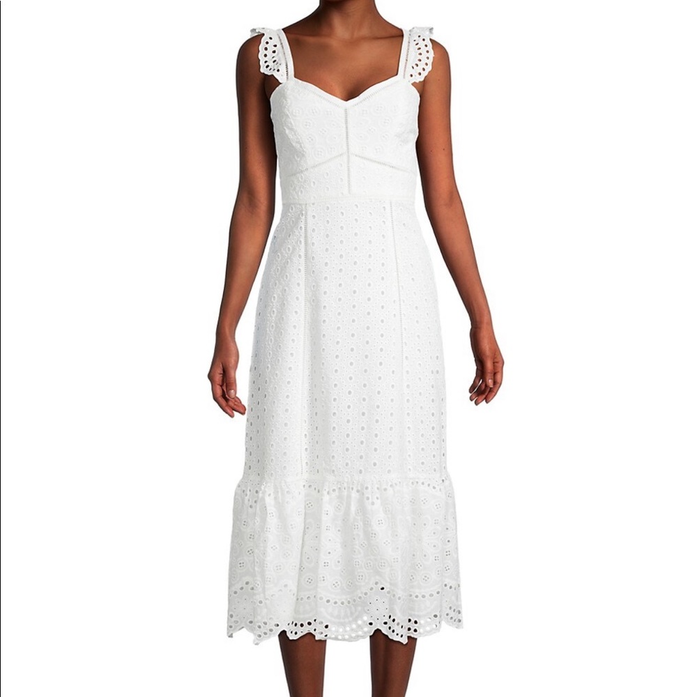Parker Genevieve Eyelet Midi Dress